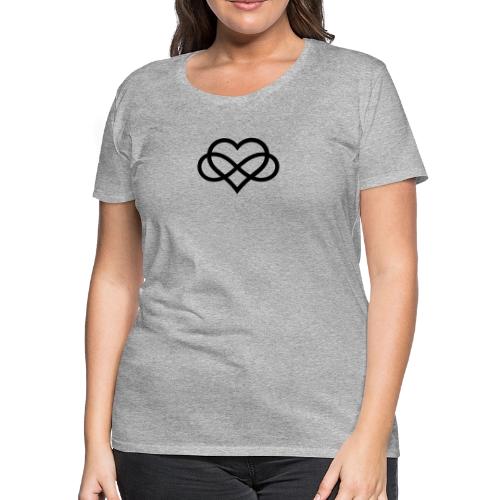 Infinity Heart (black) - Women's Premium T-Shirt