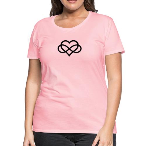 Infinity Heart (black) - Women's Premium T-Shirt