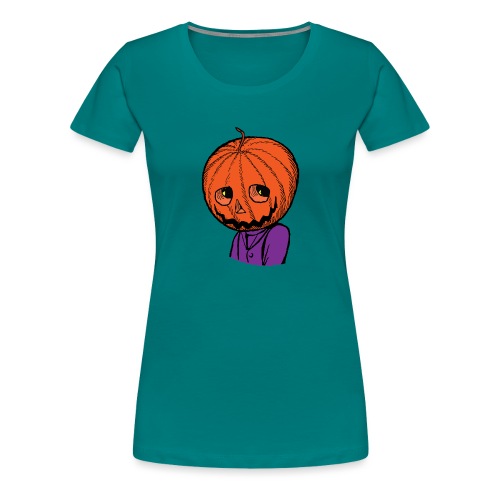 Pumpkin Head Halloween - Women's Premium T-Shirt