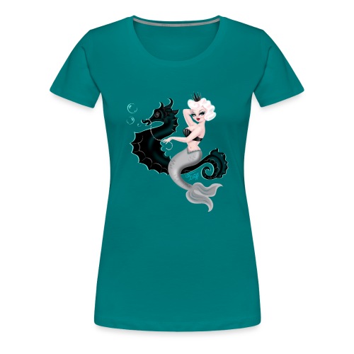 Perlette Vintage Inspired Mermaid - Women's Premium T-Shirt