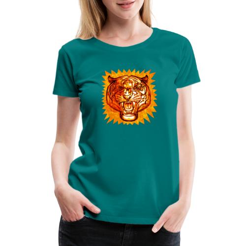Snarling tiger - Women's Premium T-Shirt