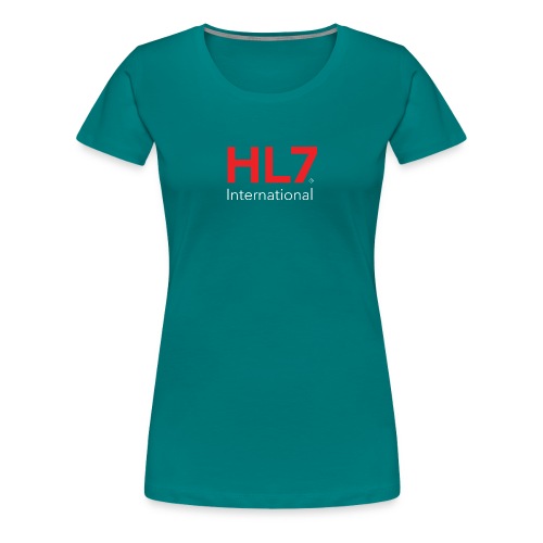 HL7 International Logo - Reverse - Women's Premium T-Shirt
