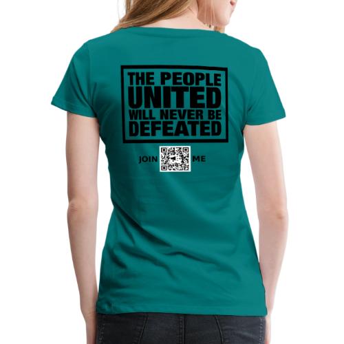 People United (black, back-facing) - Women's Premium T-Shirt