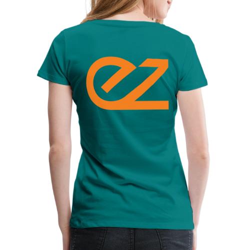 EZ Logos - White - Women's Premium T-Shirt