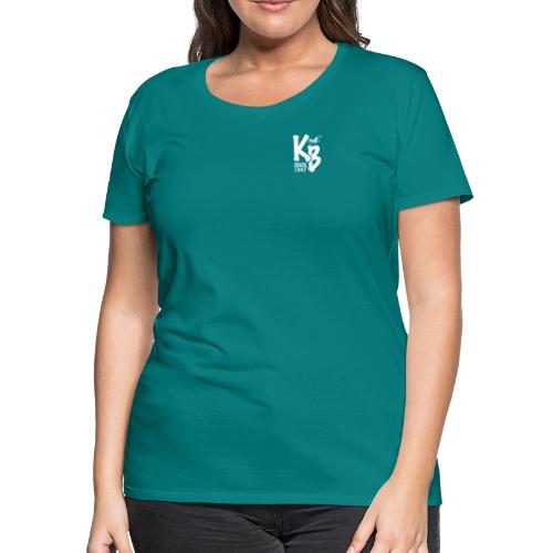 Kure Beach Day-White Lettering-Front and Back - Women's Premium T-Shirt