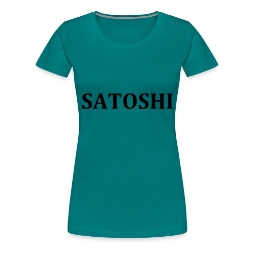 Satoshi only the name stroke - Women's Premium T-Shirt