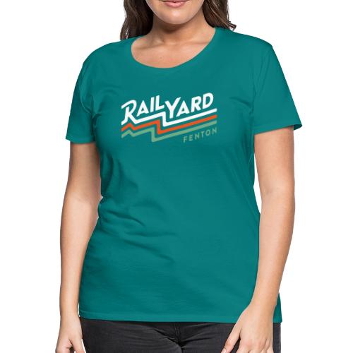 White/Color Railyard Logo - Women's Premium T-Shirt