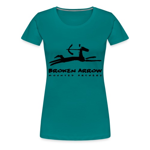 Broken Arrow Mounted Archers logo - Women's Premium T-Shirt