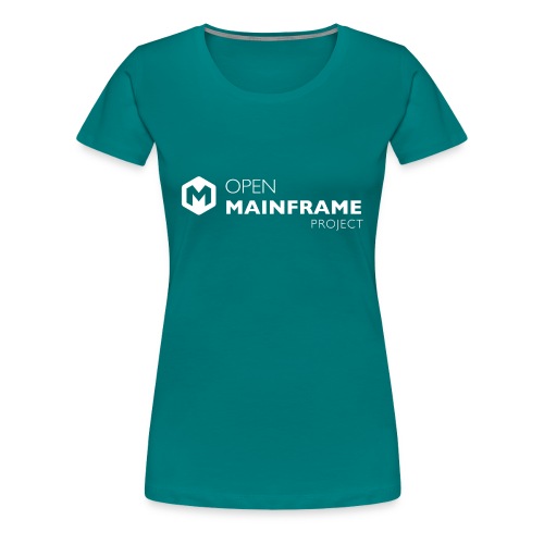 Open Mainframe Project - White Logo - Women's Premium T-Shirt