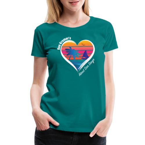 KK ASD HEART WHITE - Women's Premium T-Shirt