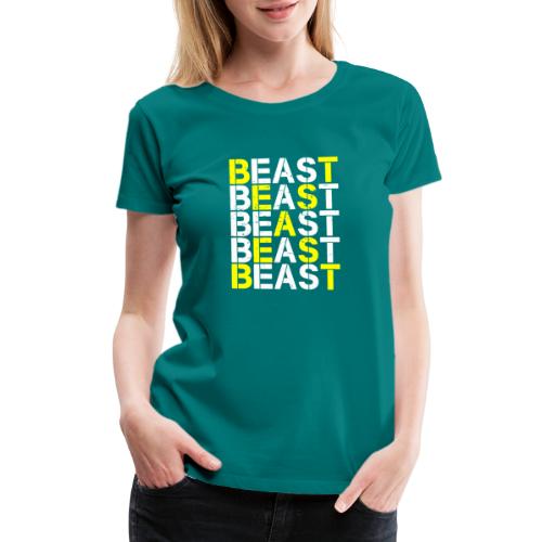 All Beast Bold distressed logo - Women's Premium T-Shirt