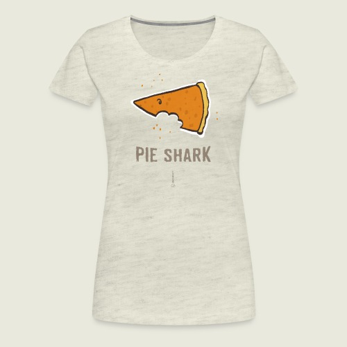 Thanksgiving Pumpkin Pie Shark 🥧🦈 - Women's Premium T-Shirt