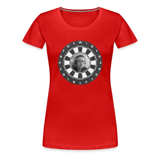 Producer Jay on Dartboard with Fusco Show back