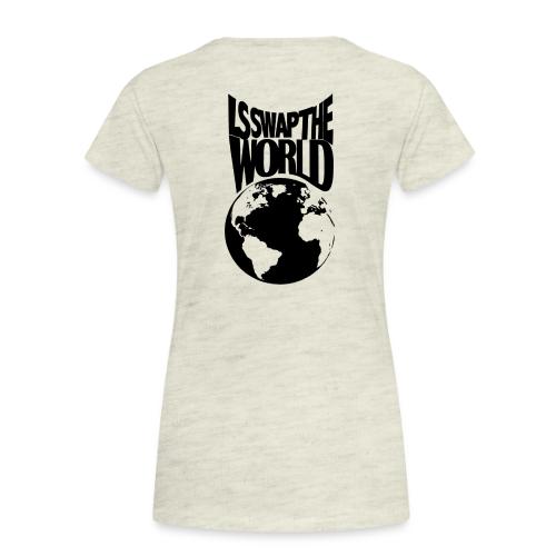 LS Swap the World (Front & Back) - Women's Premium T-Shirt