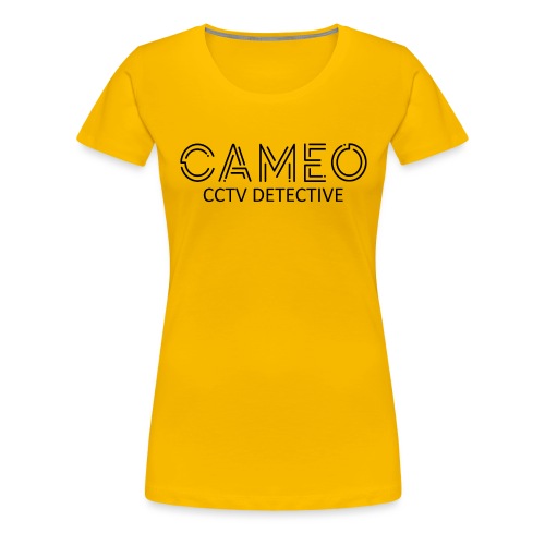 CAMEO CCTV Detective (Black Logo) - Women's Premium T-Shirt