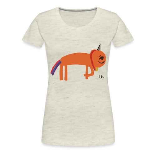 Orange unicorn - Women's Premium T-Shirt