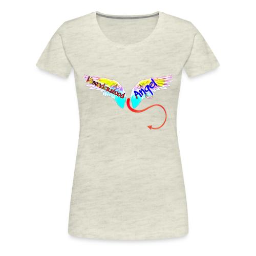 Misunderstood Angel (Angel Wings) - Women's Premium T-Shirt