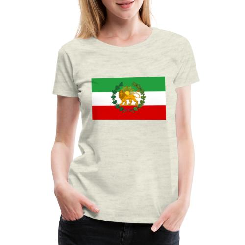 Flag of Iran Lion and Sun - Women's Premium T-Shirt