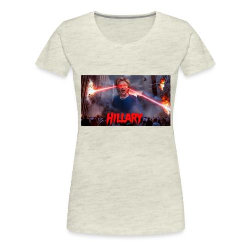 hilary scary 1cf9f84f 8adc 48ad 9eb7 f9eb4cc2d7 - Women's Premium T-Shirt