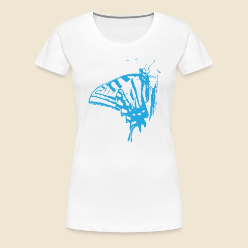 Blue Butterfly - Women's Premium T-Shirt