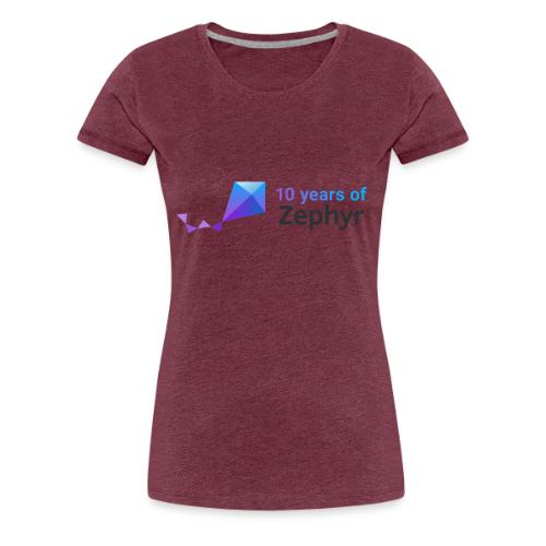 Zephyr 10th Anniversary Horizontal Color - Women's Premium T-Shirt