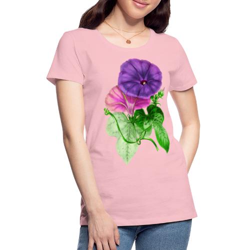 Vintage Mallow flower - Women's Premium T-Shirt