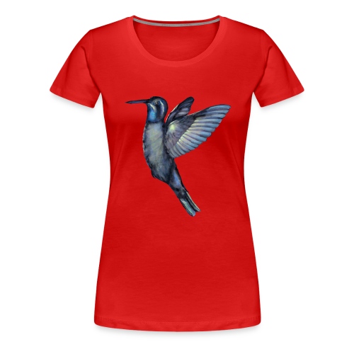Hummingbird in flight - Women's Premium T-Shirt