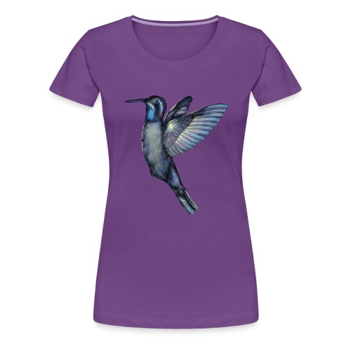 Hummingbird in flight - Women's Premium T-Shirt