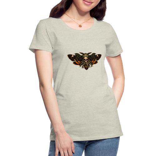 Cthulhu Moth Skull - Women's Premium T-Shirt