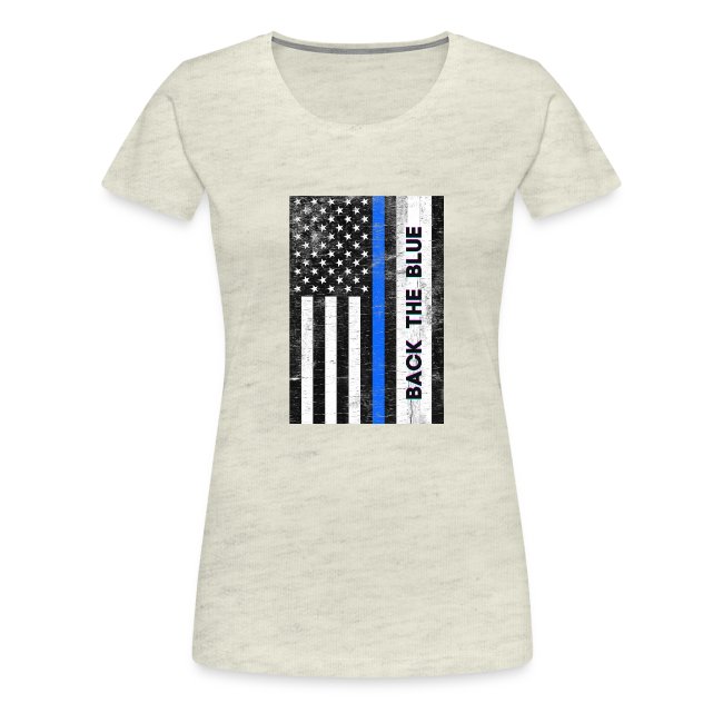BACK THE Blue Police Officer USA