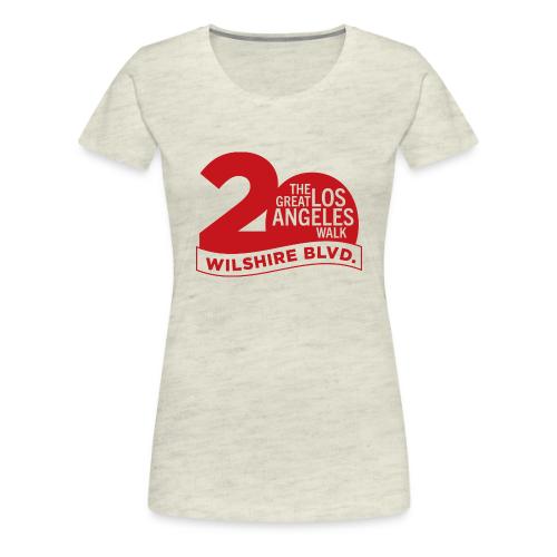 The Great Los Angeles Walk 2025 (20th Anniv.-Red) - Women's Premium T-Shirt