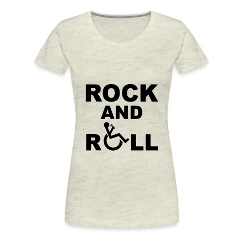 I rock and rollin my wheelchair * - Women's Premium T-Shirt