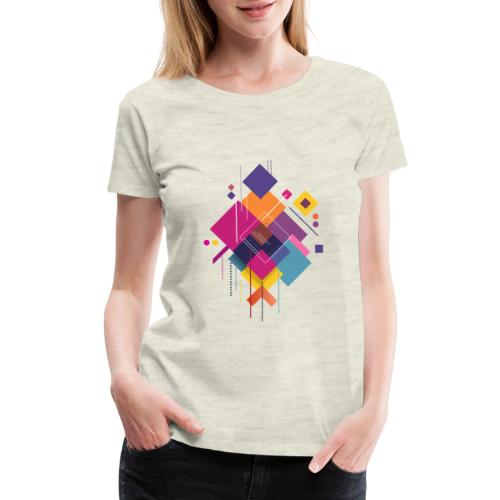 Vibrant Geometry - Women's Premium T-Shirt