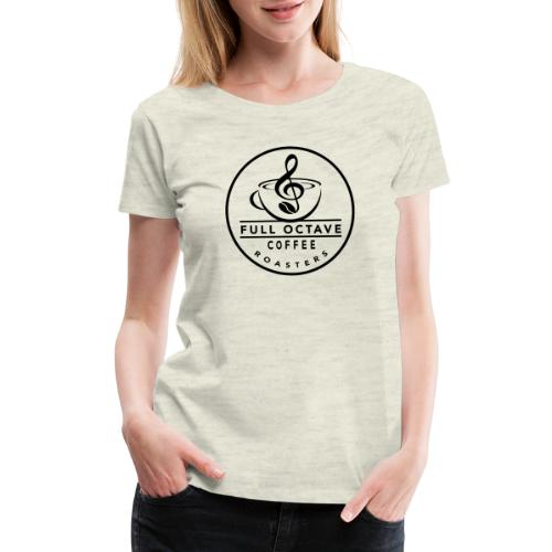 round black white background - Women's Premium T-Shirt