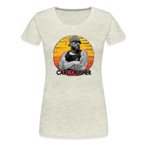 Carl Crusher Sunset Circle - Women's Premium T-Shirt