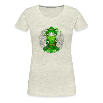 ireland - Women's Premium T-Shirt - heather oatmeal - Front - Alina (174cm)