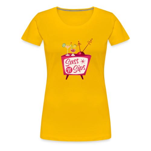 SassnSips simple - Women's Premium T-Shirt