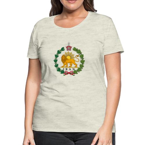 Iran Lion and Sun Green - Women's Premium T-Shirt