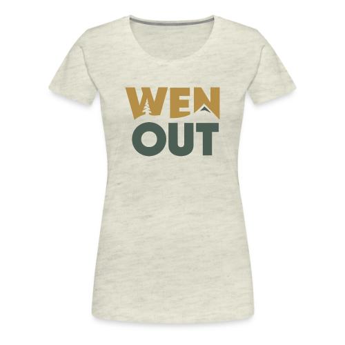 WenOut Logo (dark) - Women's Premium T-Shirt