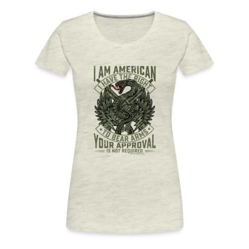 I Am American Right to Bear Arms - Women's Premium T-Shirt