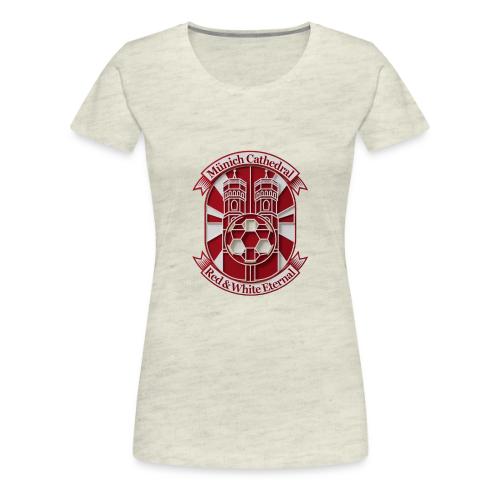 Munich Cathedral T Shirt, German Football Fan Gift - Women's Premium T-Shirt