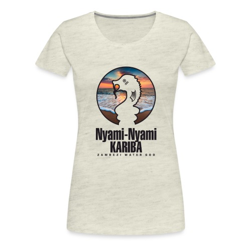 NYAMINYAMI KARIBA FRONT MELANGE - Women's Premium T-Shirt