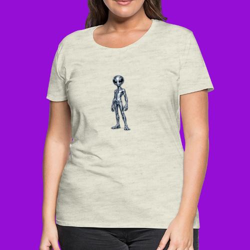 Silver Alien - Women's Premium T-Shirt