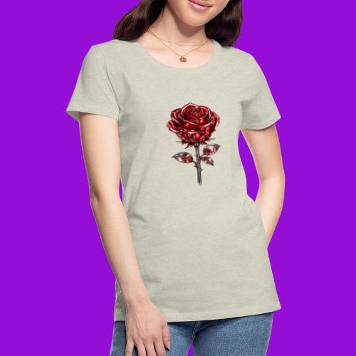 Silver Rose - Women's Premium T-Shirt
