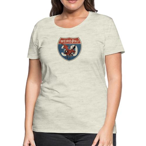 Weird NJ HIghway Shield - Women's Premium T-Shirt