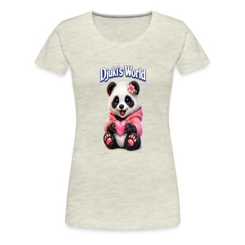 Panda – Heart Hoodie Edition - Women's Premium T-Shirt