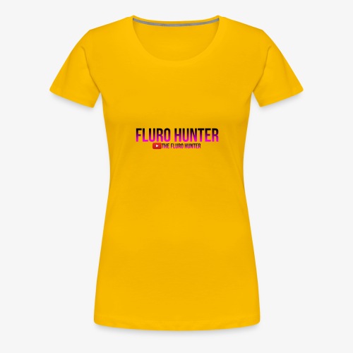 The Fluro Hunter Black And Purple Gradient - Women's Premium T-Shirt
