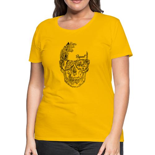 skull lines Papeel Arts - Women's Premium T-Shirt