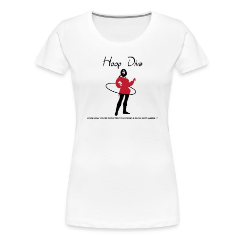 Hoop Diva - Red - Women's Premium T-Shirt