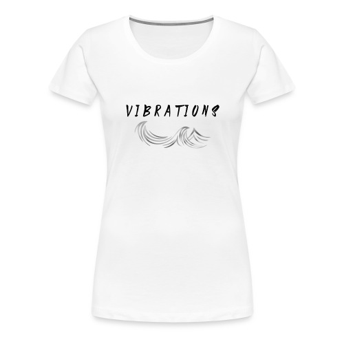 Vibrations Abstract Design - Women's Premium T-Shirt